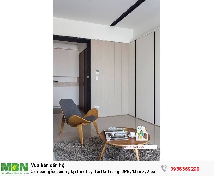 Cần bán gấp căn hộ tại Hoa Lư, Hai Bà Trưng, 3PN, 138m2, 2 ban công, 7 tỷ.