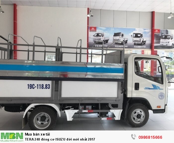 TERA 240 đông cơ ISUZU đời mới nhất 2017