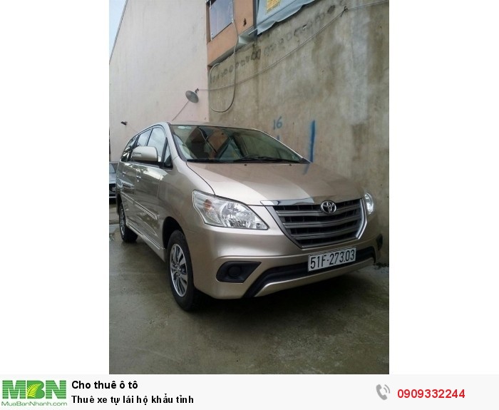 Thuê xe tự lái hộ khẩu tỉnh