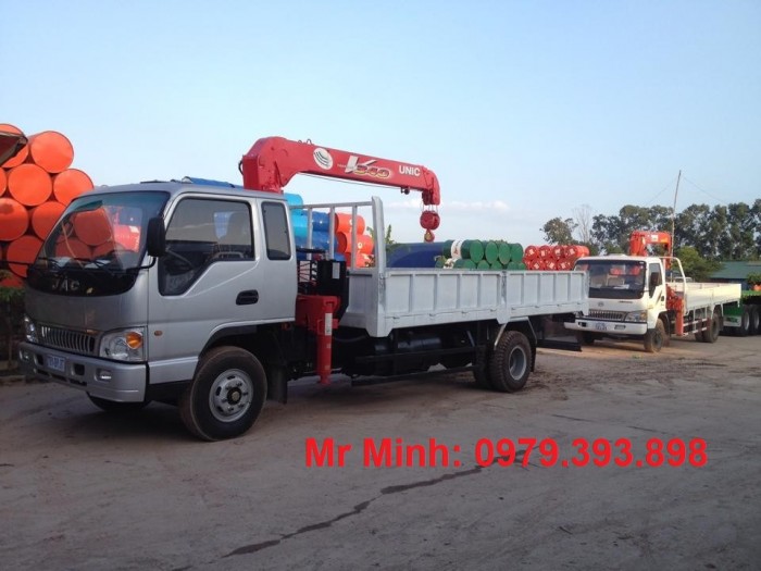Xe Jac Cẩu 8.35 Tấn, Cẩu Unic 3 Tấn 4, Thùng 6,2 Mét, Mới 100%