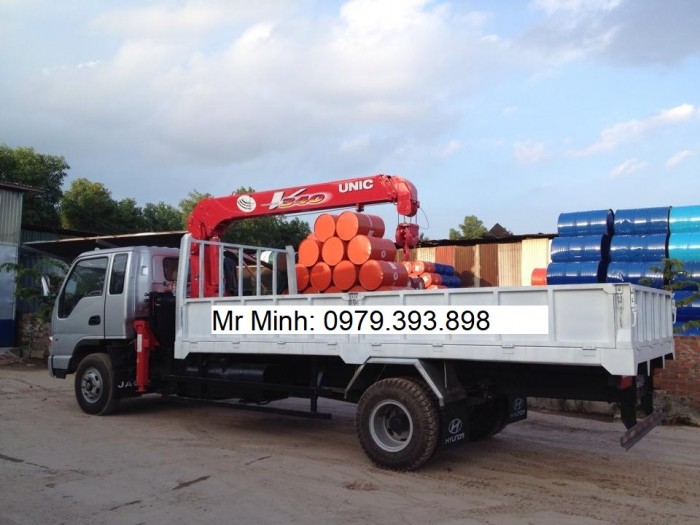 Xe Jac Cẩu 8.35 Tấn, Cẩu Unic 3 Tấn 4, Thùng 6,2 Mét, Mới 100%