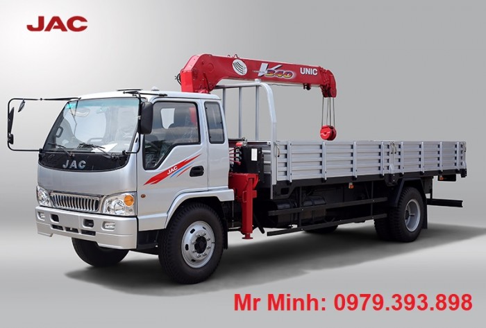 Xe Jac Cẩu 8.35 Tấn, Cẩu Unic 3 Tấn 4, Thùng 6,2 Mét, Mới 100%