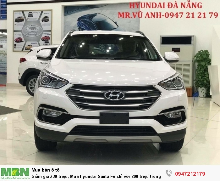 Giảm giá 230 triệu, Mua Hyundai Santa Fe chỉ với 200 triệu trong tháng 11