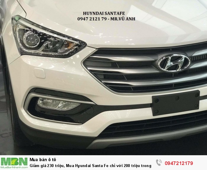 Giảm giá 230 triệu, Mua Hyundai Santa Fe chỉ với 200 triệu trong tháng 11