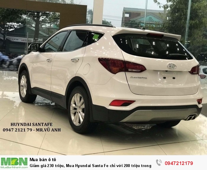 Giảm giá 230 triệu, Mua Hyundai Santa Fe chỉ với 200 triệu trong tháng 11