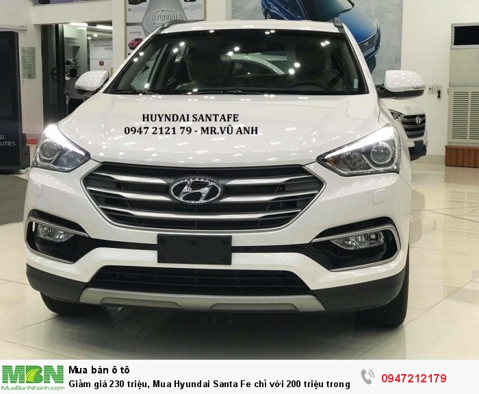 Giảm giá 230 triệu, Mua Hyundai Santa Fe chỉ với 200 triệu trong tháng 11