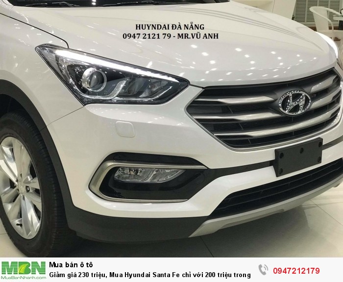 Giảm giá 230 triệu, Mua Hyundai Santa Fe chỉ với 200 triệu trong tháng 11