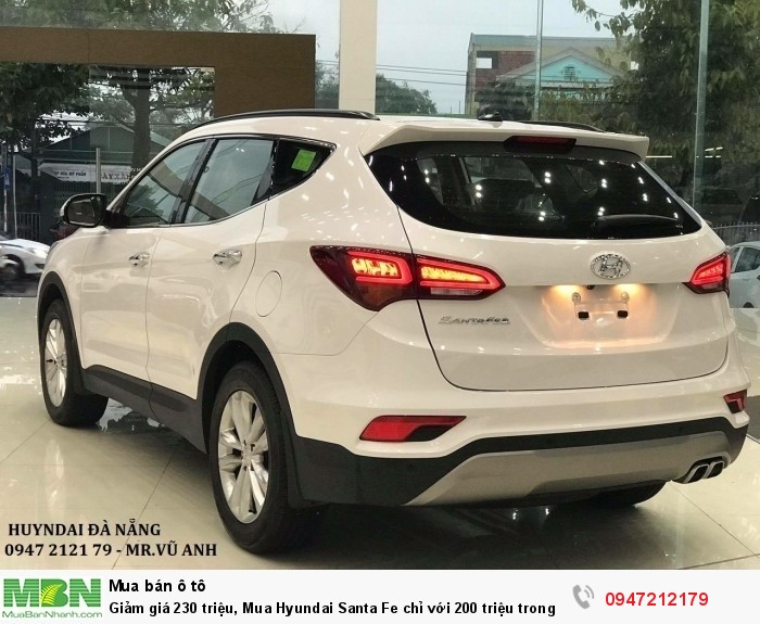 Giảm giá 230 triệu, Mua Hyundai Santa Fe chỉ với 200 triệu trong tháng 11