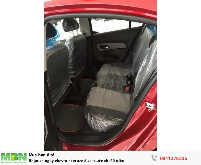 Nhận xe ngay chevrolet cruze đưa trước chỉ 90 triệu