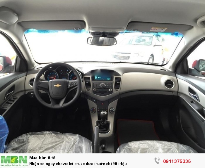 Nhận xe ngay chevrolet cruze đưa trước chỉ 90 triệu
