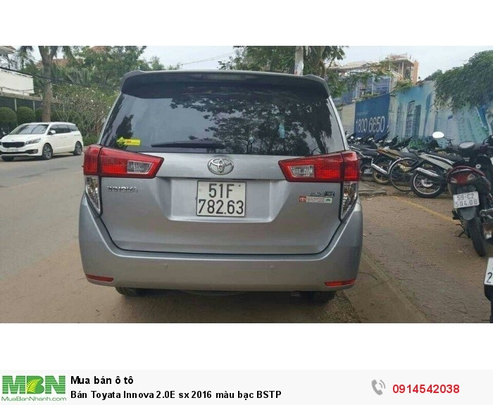 Bán Toyata Innova 2.0E sx 2016 màu bạc BSTP