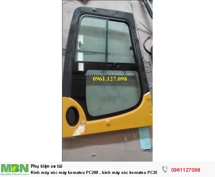 Kính máy xúc máy komatsu PC200 , kính máy xúc komatsu PC200
