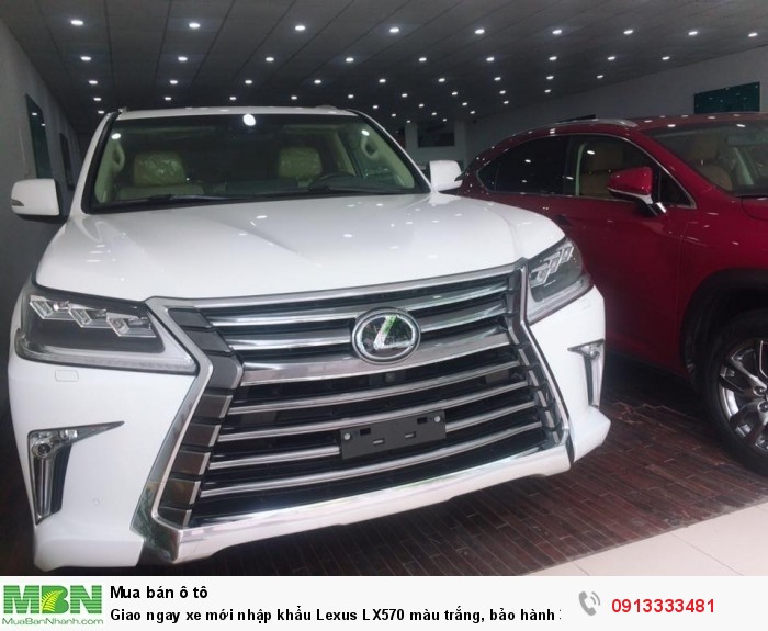 Giao ngay xe mới nhập khẩu  Lexus LX570 màu trắng, bảo hành 36 tháng