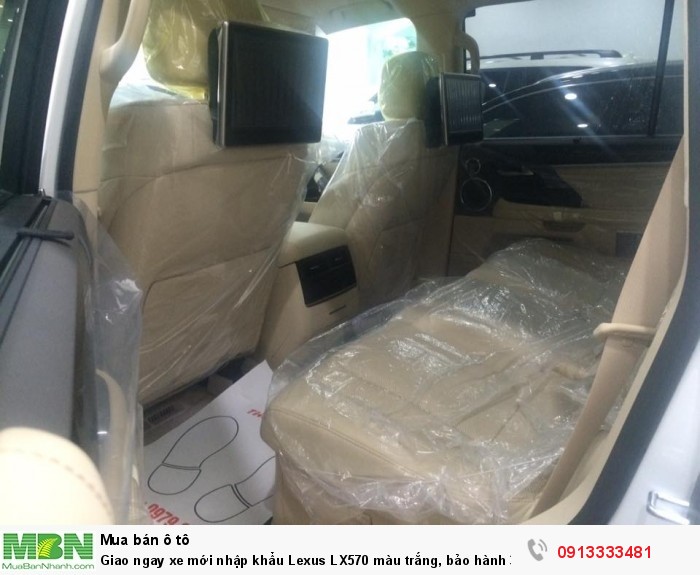 Giao ngay xe mới nhập khẩu  Lexus LX570 màu trắng, bảo hành 36 tháng