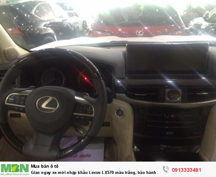 Giao ngay xe mới nhập khẩu  Lexus LX570 màu trắng, bảo hành 36 tháng