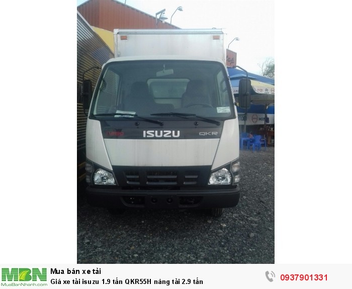 Giá xe tải isuzu 1.9 tấn QKR55H nâng tải 2.9 tấn