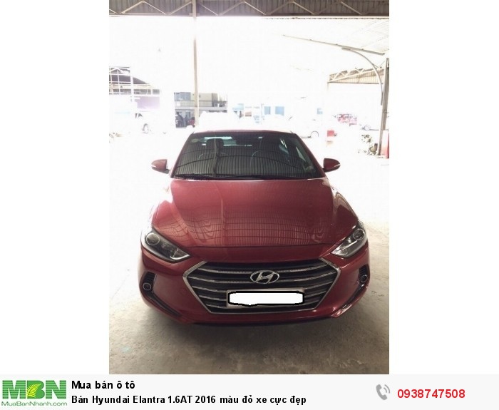 Bán Hyundai Elantra 1.6AT 2016 màu đỏ xe cực đẹp