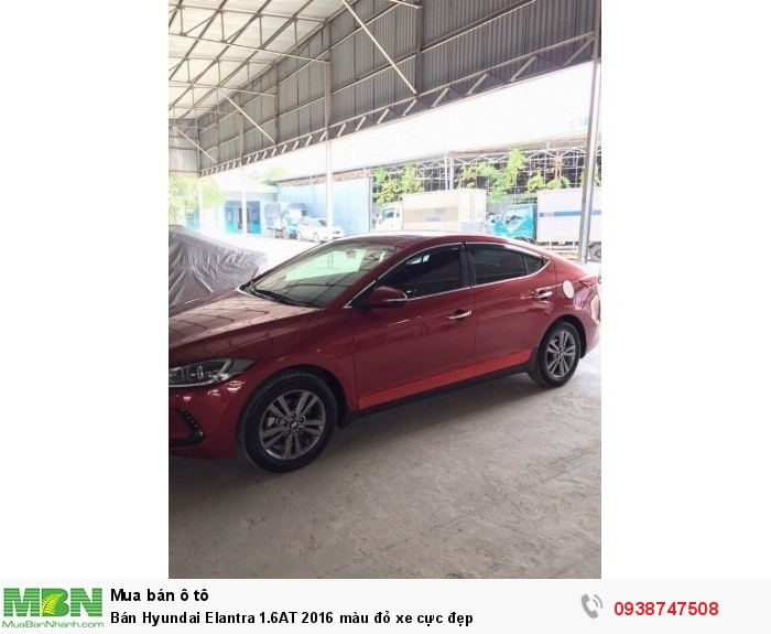 Bán Hyundai Elantra 1.6AT 2016 màu đỏ xe cực đẹp