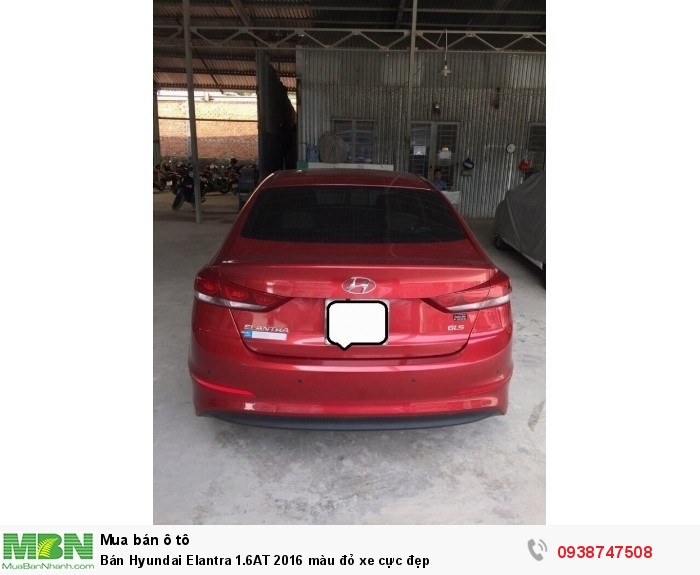 Bán Hyundai Elantra 1.6AT 2016 màu đỏ xe cực đẹp