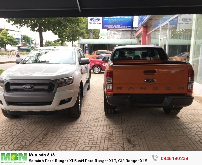 So sánh Ford Ranger XLS với Ford  Ranger XLT, Giá Ranger XLS, Ranger XLT.