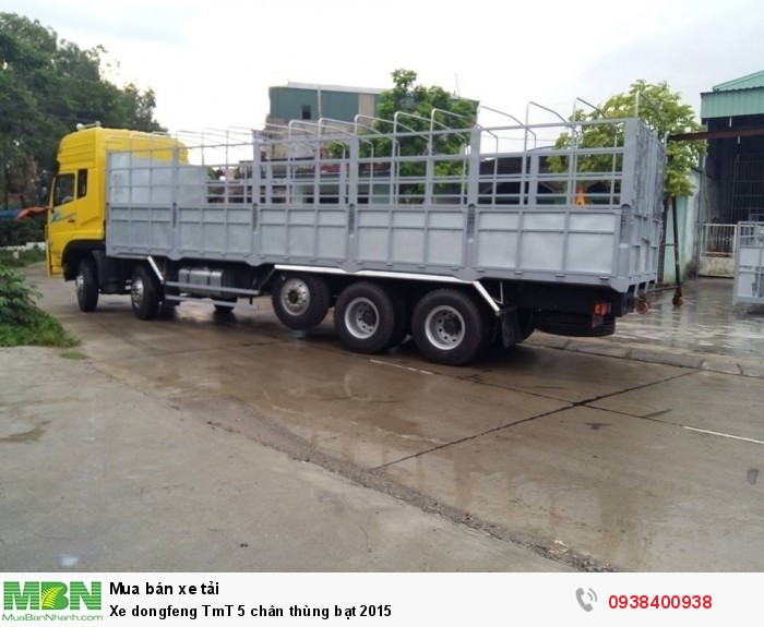 Xe dongfeng TmT 5 chân thùng bạt 2015