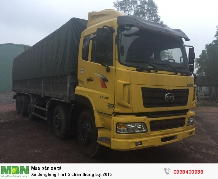 Xe dongfeng TmT 5 chân thùng bạt 2015