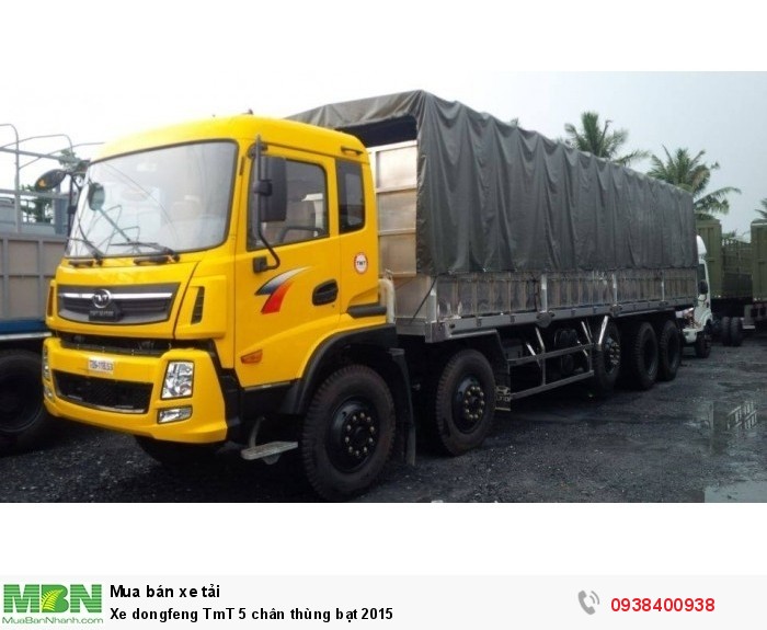 Xe dongfeng TmT 5 chân thùng bạt 2015