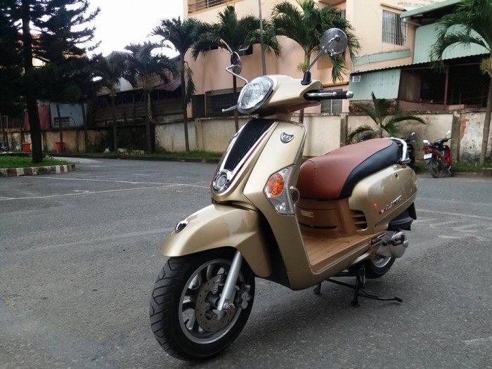 Kymco Like 125Fi Vàng Gold 2016 Kiểu Dáng Vespa Phun Xăng Điện Tử Phiên Bản Đặc Biệt Tuyệt Đẹp.