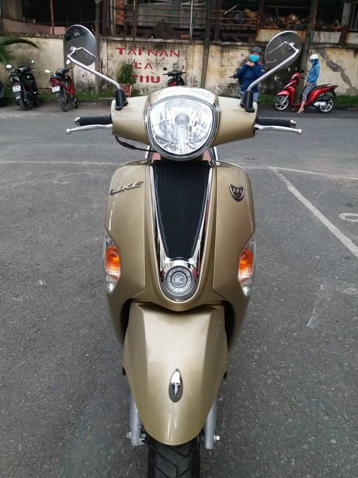 Kymco Like 125Fi Vàng Gold 2016 Kiểu Dáng Vespa Phun Xăng Điện Tử Phiên Bản Đặc Biệt Tuyệt Đẹp.