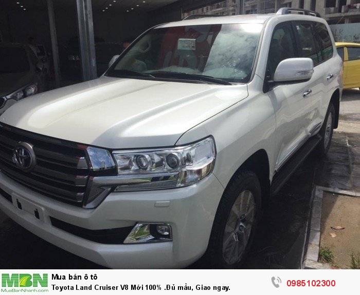 Toyota Land Cruiser V8 Mới 100% .Đủ mầu, Giao ngay.