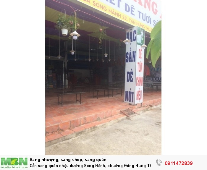 Cần sang quán nhậu đường Song Hành, phường Đông Hưng Thuận - Quận 12