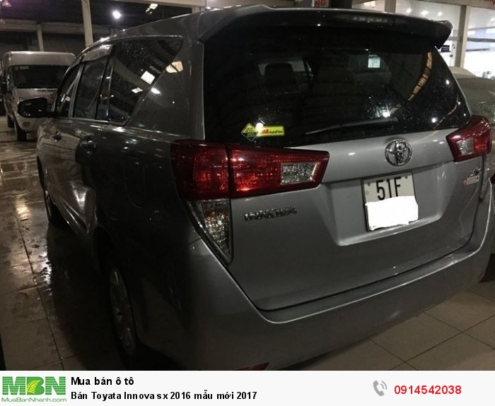 Bán Toyata Innova sx 2016 mẫu mới 2017