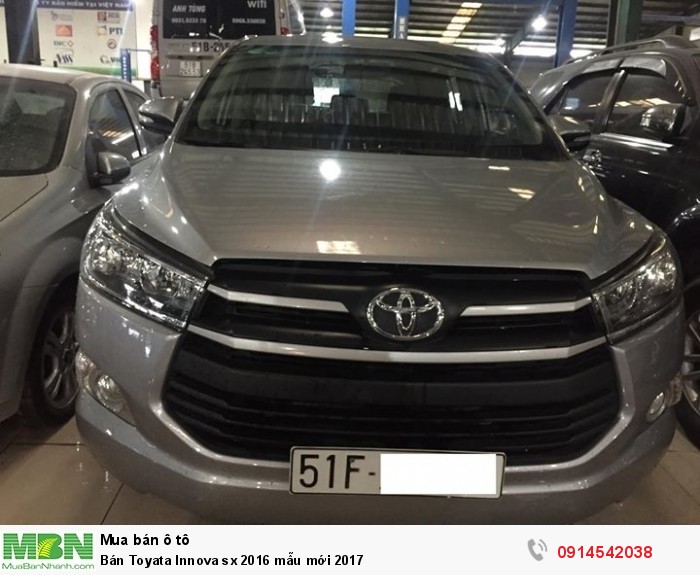 Bán Toyata Innova sx 2016 mẫu mới 2017