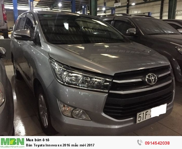 Bán Toyata Innova sx 2016 mẫu mới 2017
