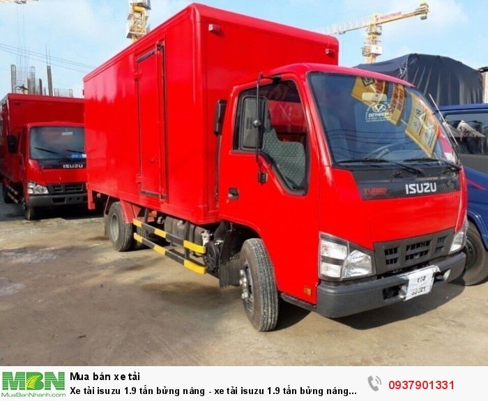 Xe tải isuzu 1.9 tấn bửng nâng - xe tải isuzu 1.9 tấn bửng nâng thùng kín.