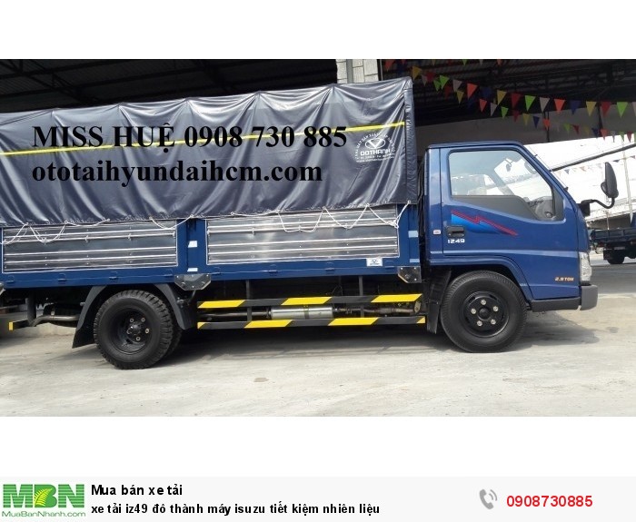 xe tải iz49 đô thành máy isuzu tiết kiệm nhiên liệu