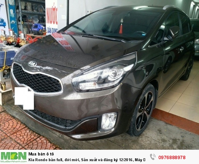 Kia Rondo bản full, đời mới, Sản xuất và đăng ký 12/2016, Máy Dầu , số tư động, màu Nâu