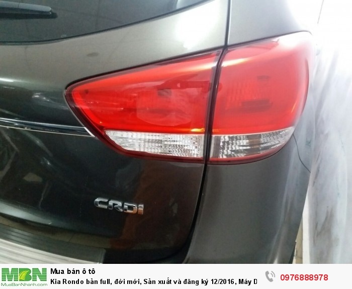 Kia Rondo bản full, đời mới, Sản xuất và đăng ký 12/2016, Máy Dầu , số tư động, màu Nâu