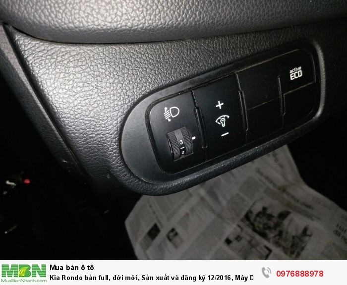Kia Rondo bản full, đời mới, Sản xuất và đăng ký 12/2016, Máy Dầu , số tư động, màu Nâu
