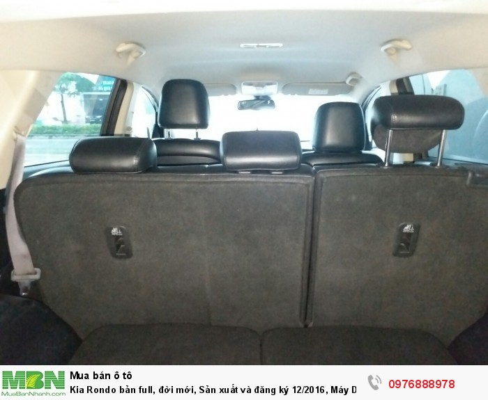 Kia Rondo bản full, đời mới, Sản xuất và đăng ký 12/2016, Máy Dầu , số tư động, màu Nâu