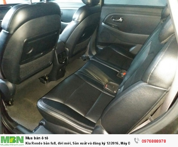 Kia Rondo bản full, đời mới, Sản xuất và đăng ký 12/2016, Máy Dầu , số tư động, màu Nâu