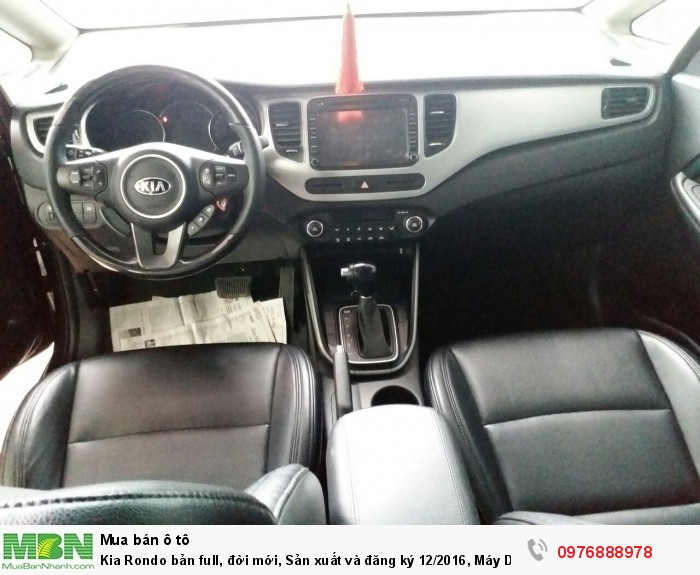 Kia Rondo bản full, đời mới, Sản xuất và đăng ký 12/2016, Máy Dầu , số tư động, màu Nâu