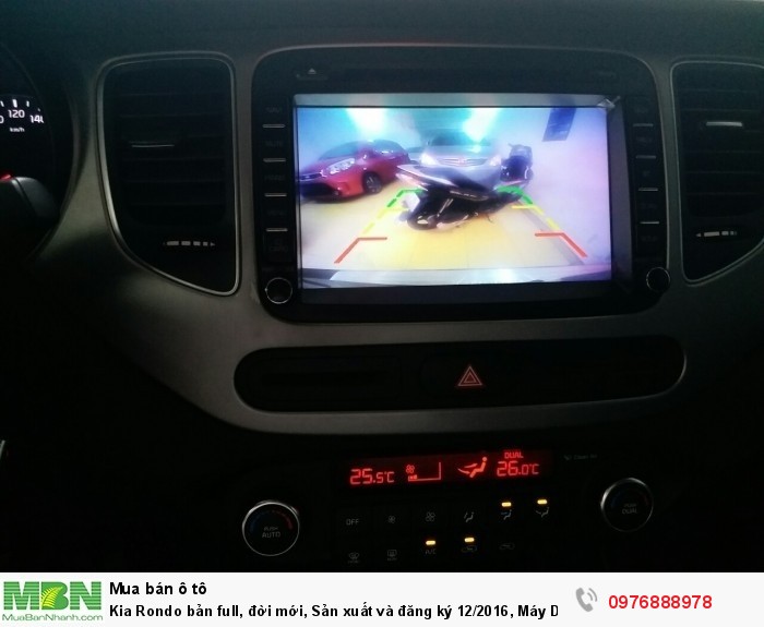 Kia Rondo bản full, đời mới, Sản xuất và đăng ký 12/2016, Máy Dầu , số tư động, màu Nâu