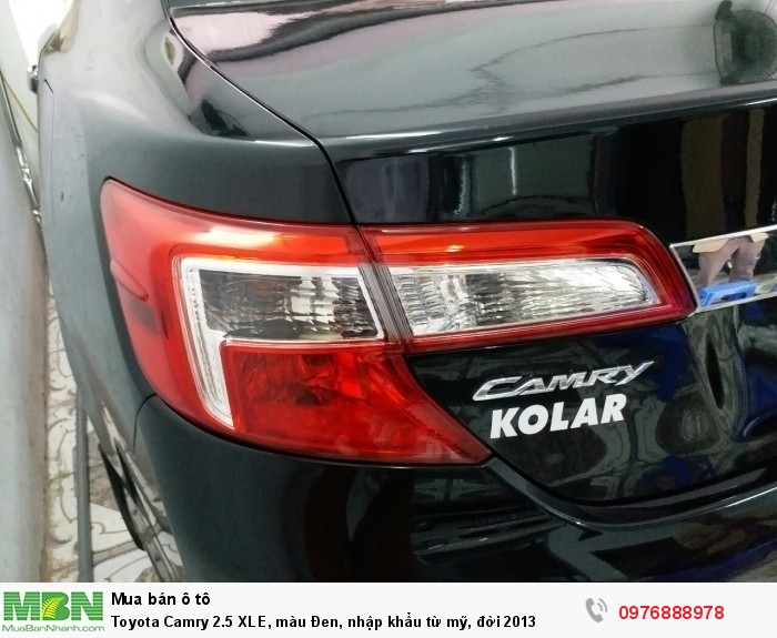 Toyota Camry 2.5 XLE, màu Đen, nhập khẩu từ mỹ, đời 2013