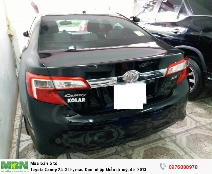 Toyota Camry 2.5 XLE, màu Đen, nhập khẩu từ mỹ, đời 2013