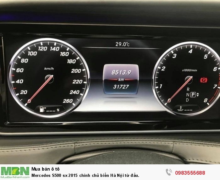 Mercedes S500 sx 2015 chính chủ biển Hà Nội từ đầu.