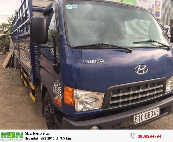 Hyundai hd72 2015 tải 3,5 tấn