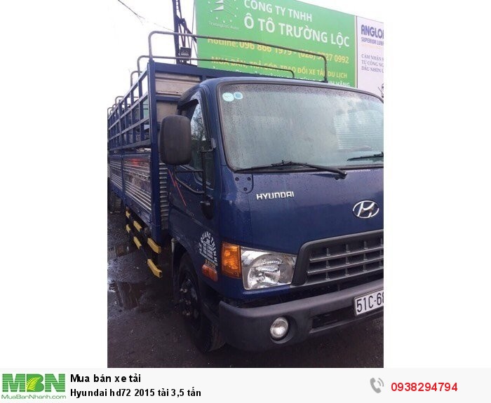 Hyundai hd72 2015 tải 3,5 tấn