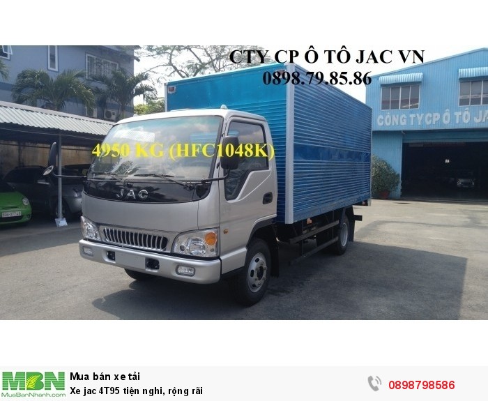 Xe jac 4T95 tiện nghi, rộng rãi