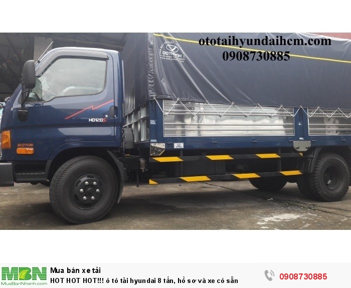 HOT HOT HOT!!! ô tô tải hyundai 8 tấn, hồ sơ và xe có sẵn